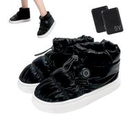 Electric Heating Shoes,Heating Foot Warmer Shoes,Breathable Slippers with Electric Heater,Heated Shoes for Men, Rechargeable, Electric Foot Warmer Shoes, Thermal Fire