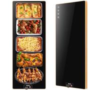 Electric Heating Tray (extra long 40 x 12 inches), food warmer with thermostat and full surface heating, food warming mat with 2 modes of