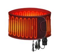 Electric Heating Waist Belt far- Infrared Electric Heating Abdominal pad with 3 Heating Levels and 3 Vibration Modes Suitable for Home and Office Waist Warmth S/L/2XL Plus Size