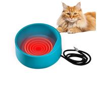Electric Heating Water Dish - Pet Drinking Bowl, Outdoor Hydration Feeder, Anti-freeze Water Feeder, Stable Temperature Livestock Drinker with Weather Resistant Base