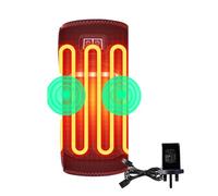 Electric Heating Wristband Wrist Thumb Stand USB Plug Adjustable 3 Temperature Heating Wristband Left and Right Hand Universal for Both Men and Women, Washable Black