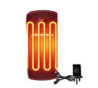 Electric Heating Wristband Wrist Thumb Stand USB Plug Adjustable 3 Temperature Heating Wristband Left and Right Hand Universal for Both Men and Women, Washable Black