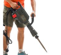 Electric Heavy Duty Jack Hammer, 1700W Heavy Duty Jack Hammer with Scraping Chisel and Point Chisel, Jack Hammer Concrete Breaker for trenching, Chipping, Breaking Holes in Concrete