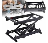 Electric Height Adjustable Dining Table, Scissor Lift Coffee Table with Remote Control, Max Load 150KG, Smart Home Fur, Modern Design for Living Room