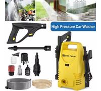 Electric High Pressure Washer 1600W,120Bar,380L/h Adjustable Lance From 0 To180 Degree ,7M Flexible Hose,for Terraces,gardens,cars