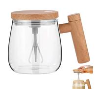 Electric High Speed Mixing Coffee Mug, 400ML, White, Gold, Rainbow, Automatic Stirring, 13.5 oz, Modern Travel Mug