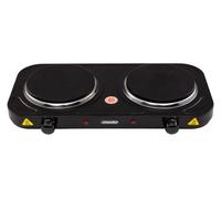 Electric Hob Portable Hot Plate Table Cooking Double 2000W Stepless Adjustment