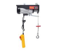 Electric Hoist 250/500kg Electric Cable Winch With Cable Remote Control & 18m Steel Wire Class b Insulated Level Overhead Lifting Machine For Garage Warehouses (500kg Black)