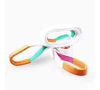Electric Hoist, 3T White Flat Lifting Webbing Sling Industrial High Strength Cargo Hoisting Belt Tape Fabric Strap(8M)