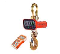 Electric Hoist, Digital Lifting Scale,5T/5000kg Digital Lifting Scale Red Or Green Display Aluminum Shell Wireless Remote Control Industrial Weighing Crane Scale,Red word-5 Ton