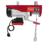 Electric Hoist Lift 800KG - Remote Control Overload Electric Winch for Garage Warehouse Factory Heavy Lifting - 1450W Powerful Motor Wire Crane Hoist with Two Hooks, 12m/6m Lifting Height