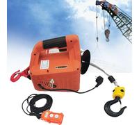 Electric Hoist Lift Crane - Wireless Remote Control, 1500W Power,Lifting Height, Heavy Duty Portable Lifting Equipment
