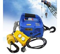 Electric Hoist Lift Crane - Wireless Remote Control, 1500W Power, Portable Heavy Duty Lifter