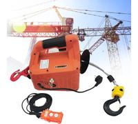 Electric Hoist with Wireless Remote - Heavy Load Lifting, 3 Control Methods, Overload Protection for Construction and Warehousing