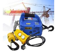 Electric Hoist with Wireless Remote - Heavy Load Lifting, 3 Control Methods, Overload Protection for Construction and Warehousing
