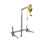 Electric Hoists 10/25m Air Conditioning Lifting Tool Folding Crane Bracket Manual Winch Assembly Conditioner Machine Hoist Chain Lift(Folding side 25M)