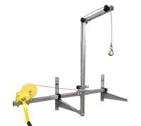Electric Hoists 10/25m Air Conditioning Lifting Tool Folding Crane Bracket Manual Winch Assembly Conditioner Machine Hoist Chain Lift(Ordinary style 10M)
