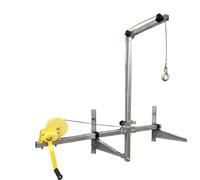 Electric Hoists Air Conditioning Lifting Tool Folding Crane Bracket 10/25m Manual Winch Assembly Conditioner Machine Hoist Chain Lift(Ordinary style 10M)