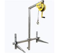 Electric Hoists Air Conditioning Lifting Tool Folding Crane Bracket 10/25m Manual Winch Assembly Conditioner Machine Hoist Chain Lift(Folding side 25M)