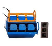 Electric Hollow Brick Making Machine, Fast 45s Forming, 30 Bricks/Hour, Multiple Molds, for Cement and Concrete Block Production