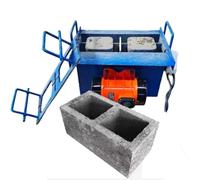 Electric Hollow Brick Making Machine, Multi-Functional Device with 45s Fast Forming, 30 Bricks Per Hour, Vibration Frequency 212 Times Per Minute, Customizable Molds for Construction and DIY Projects