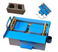 Electric Hollow Maker Machine, 45s Fast Forming, 30 Bricks/Hour, 212 Times/Min Vibration, Customizable Molds for Paving Construction