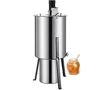 Electric Honey E-xtractor - Stainless Steel 3 Frames Honey Spinner 140W with Lid for Beekeeping Honeycomb Extraction Equipment - Efficient Centrifuge
