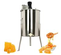 Electric Honey Extractor, 4/8 Frames Honey Spinner Extractor, 140w Stainless Steel Beekeeping Extraction, Honeycomb Drum Spinner with Lid, Apiary Centrifuge Equipment