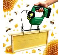 Electric Honey Spinner with 9 Speeds Rechargeable B-ee Remover Portable B-eehive Shaking Machine Long battery life Lithium Battery,for B-ee Farm B-eekeepers(Green,1*Battery)