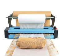 Electric Honeycomb Paper Stretching Machine,50W Honeycomb Packing Paper Roll Dispenser, 0-25m/min Speed & Adjustable Stretch, Auto/Foot Pedal Mode, for Crafts