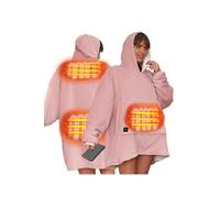 Electric Hoodie Blanket Ultra Plush Wearable Sherpa Oversize OHS Baby Pink One Size