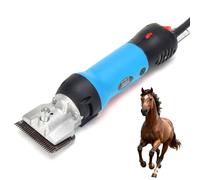 Electric Horse Clippers, 690W Electric Horse Hair Clipper, 6 Speeds Adjustable & Low Vibration, Electric Equine Shears for Livestock Coats, Pet Blue