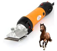 Electric Horse Clippers, 690W Electric Horse Hair Clipper, 6 Speeds Adjustable & Low Vibration, Electric Equine Shears for Livestock Coats, Pet Yellow
