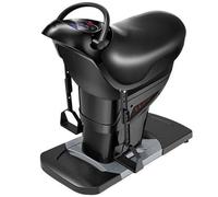 Electric Horse Riding Machine, 200W Indoor Equipment, 3D Simulation Fitness 3 Smart Modes/Bluetooth Function 20 Speeds (B)