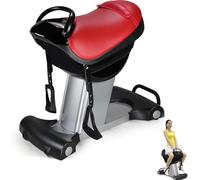 Electric Horse Riding Machine, Home Fitness Equipment, Gym Exercise 5 Speeds, 120kg Load Bearing & Roller Design for Shaping, Lose Fat (Red)