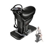 Electric Horse Riding Machine, Indoor 3D Simulation Horse Riding Abdominal Fitness Exercise Machine, 20-Speed Vibration Speed Adjustment, One-Touch LCD Display, for Gymnasium, Indoor Training