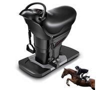 Electric Horse Riding Simulator - 110V Adjustable 20-Speed Abdominal Fitness Machine with LCD Display & Safety Switch, Supports 265lbs (Indoor Exercise Equipment) (1pcs)