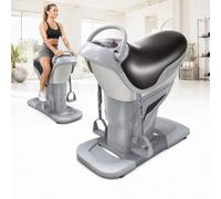 Electric Horse Riding Simulator Machine, 3d Dynamic Riding Trainer With 20 Adjustable Speeds, Lcd Display, Full Body Core & Balance Trainer For Waist, Abdomen, Home And Gym grey