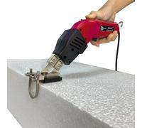 Electric Hot Blade Styrofoam Cutter Kit, 200W Heated Sponge Cutting Tool, Foam Board Cutter with Slotted Plate Ruler for Crafting