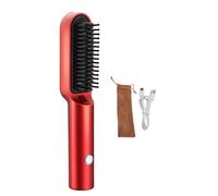 Electric Hot Comb USB Rechargeable Hair Straightening Comb Multifunctional Styling Tool For Straight And Curly Hair Straight Hair Comb