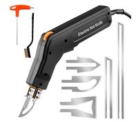 Electric Hot Knife Cutter, 300W Fabric Hot Foam Cutter with 5 Blades, Adjustable 0-600°C Fast Heating Cutting Tool, Portable Foam Cutting Tool for Cutting Belt Webbing Fabric Rubber Cloth Sponge