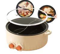 Electric Hot Pots - Double-Sided Non-Stick Shabu Hot Pots, 5L/6L Multi-Cookers & Slow Cookers, Versatile Electric Skillets for Home and Commercial Use