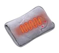Electric Hot Water Bottle - Velvet, 10 Inches, Hot Water Bag, Warm Waters Bottle, Rechargeable Heating Pad, Fast Heating | Soft Comfortable Warmer, Leak Proof Thermal Bottles For Hands, Feet, Bed, Win