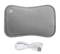 Electric Hot Water Bottle with Flannel Cover 3 Heat Settings Foldable USB Rechargeable Hot Water Bag Rechargeable Hot Water Bottle Washable Bed Warmer Automatic Power-Off Hand Warmers for Winter Gift