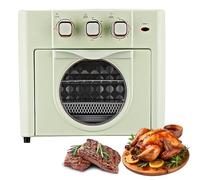 Electric Household Multi-function Oven, 18L Large-capacity Compact Air Fryer Oven with 3 Mechanical Knob, Air Fryer Toaster Oven Combo with Temperature Control & Timer, 360° Hot Air Circulation green