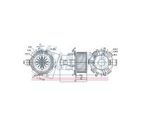 Electric HVAC Blower Motor for Nissan Interstar Renault Trucks NISSENS