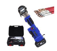 Electric Hydraulic Cable Crimping Tool with Rechargeable Batteries, Multiple Dies for Secure Wire and Terminal Connections, Ideal for Electrical and DIY Projects