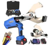 Electric Hydraulic Cable Cutter, Battery Powered Ratchet Cutter with LED Display, 150/180/250KN Cutting Tool for 85MM-120MM Aluminum and Armored Copper Cable