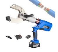Electric Hydraulic Cable Cutter, Ratchet Wire Cutting Tool with LED Display, 18V Battery for Copper/Aluminum and Armored Cables, 60/120/160/250KN