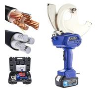 Electric Hydraulic Cable Cutter Tool with 18V 5.0Ah Batteries, Upgraded Design for Armoured Cable, Copper, Aluminum, Steel Strand, Ideal for Field Maintenance